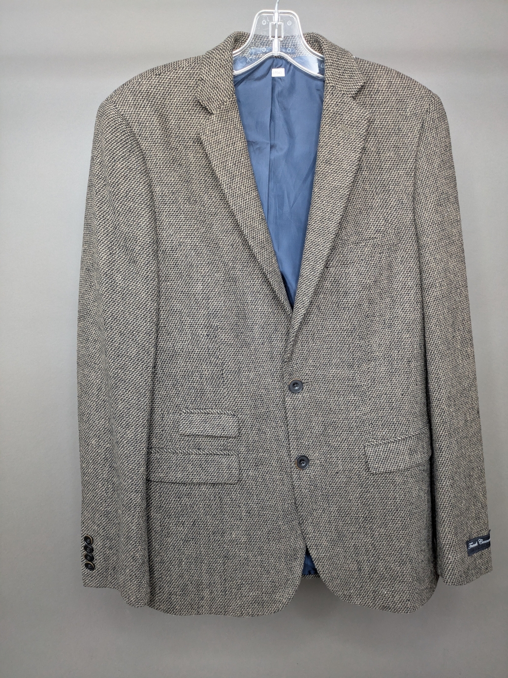 French Connection Gray Herringbone Blazer - Classic